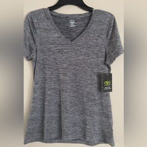 Athletic Works Women's Gray V-Neck Top